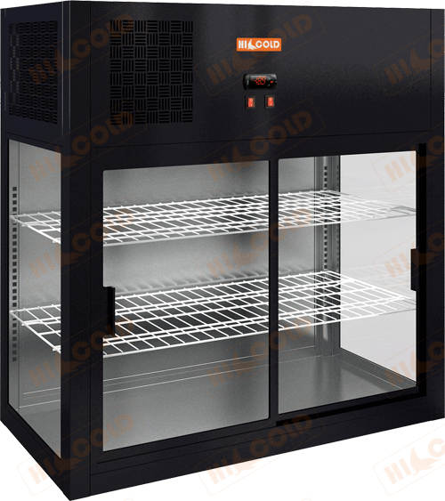 Настольная пристенная холодильная витрина HICOLD VRH 990 Black