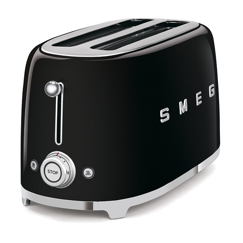 SMEG TSF02BLEU Тостер на 4 ломтика, черный